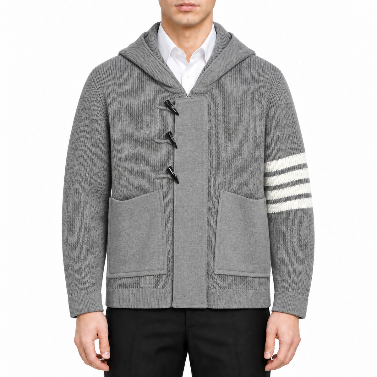 Unisex Chunky Knit Jacket | Thom Browne