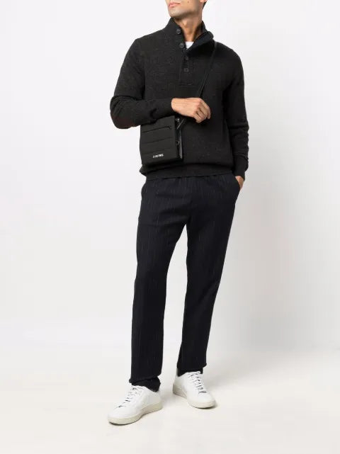 Barbour button-down pullover wool jumper