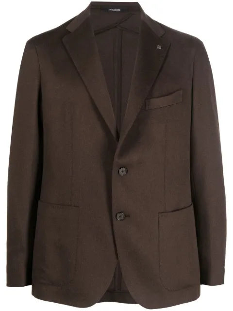Tagliatore nocthed-collar single-breasted blazer