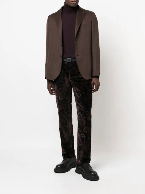 Tagliatore nocthed-collar single-breasted blazer
