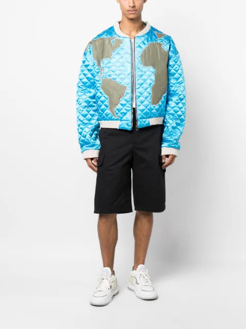 Who Decides War Global Grid bomber jacket