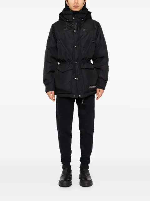 Mastermind World panel embroidered-logo padded jacket