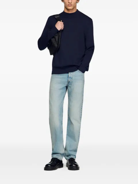 SANDRO wool sweater with high neck