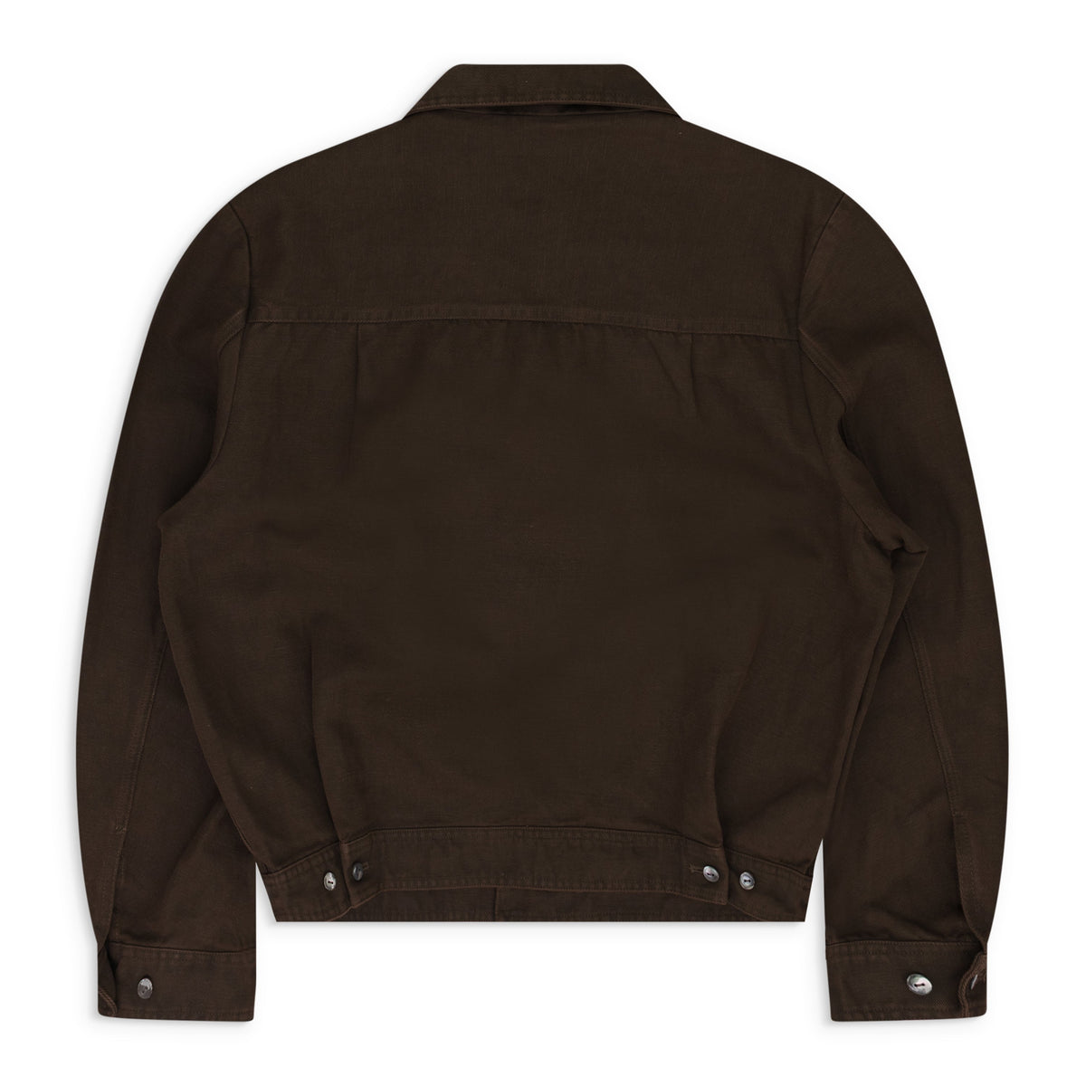 Brown Gabardine Shirt/Jacket