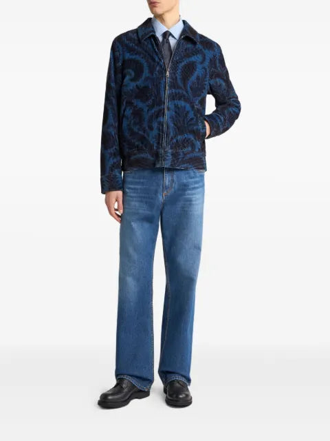 ETRO paisley-print zip-up jacket