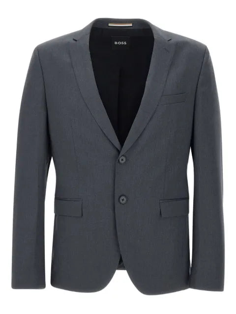 BOSS peak-lapel wool blazer