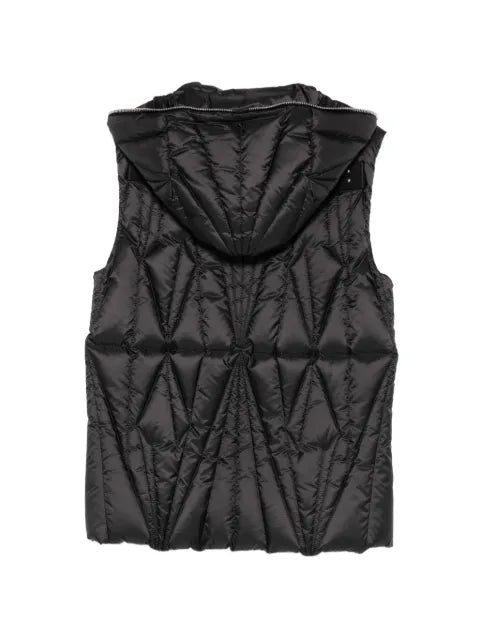 Moncler x Rick Owens hooded diamond quilted vest