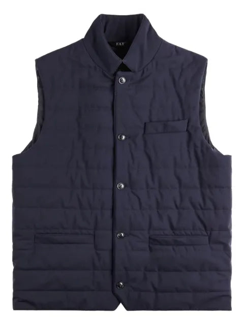 Fay padded vest with pockets
