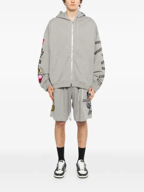 Mastermind Japan slogan-patch hoodie