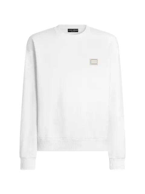 Dolce & Gabbana jersey sweatshirt with logo plate