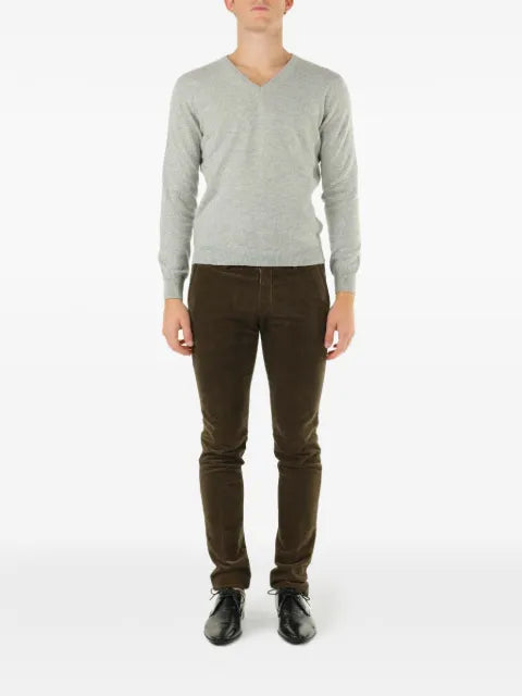 Al Duca D’Aosta 1902 V-neck ribbed-trim sweater