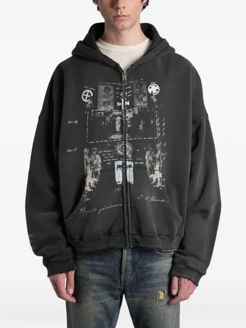 Enfants Riches Déprimés graphic-print zip-up hoodie