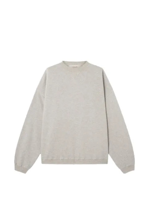 Golden Goose sweatshirt in gray melange cotton with logo