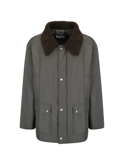 Maison Margiela shearling-collar hunting jacket