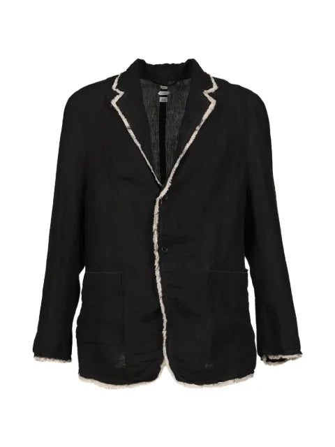 Post Archive Faction Drifter raw-edge linen jacket