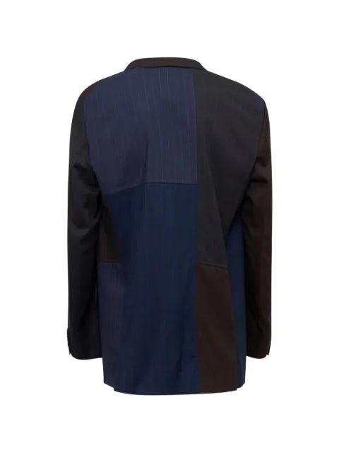 Comme des Garçons Homme Deux patchwork pinstriped jacket