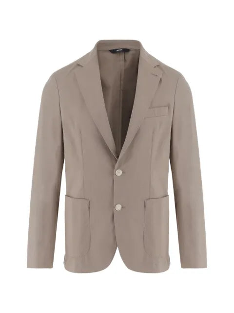 BOSS notch-lapels single-breasted blazer