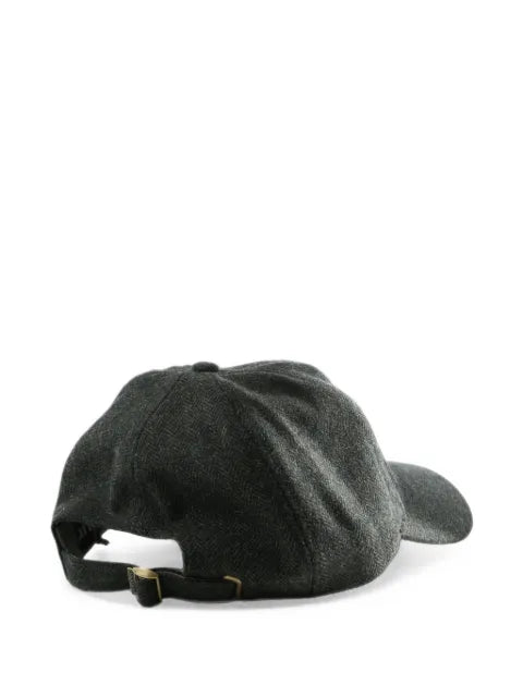 Barbour Barlow herringbone-pattern logo-embroidered cap