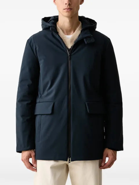 Trussardi hooded flap-pocket jacket