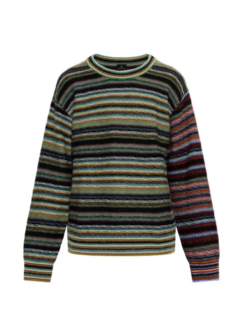 PS Paul Smith striped textured-knit sweater