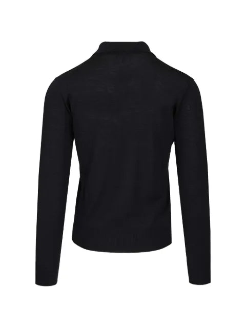 Emporio Armani long-sleeve polo-collar sweater
