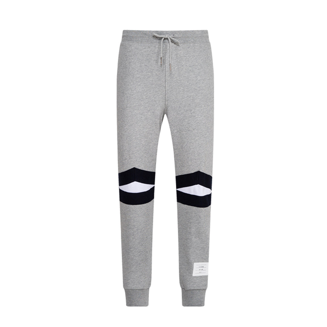 Thom Browne Style Unisex Sweatpants with Signature Four-Bar Detail