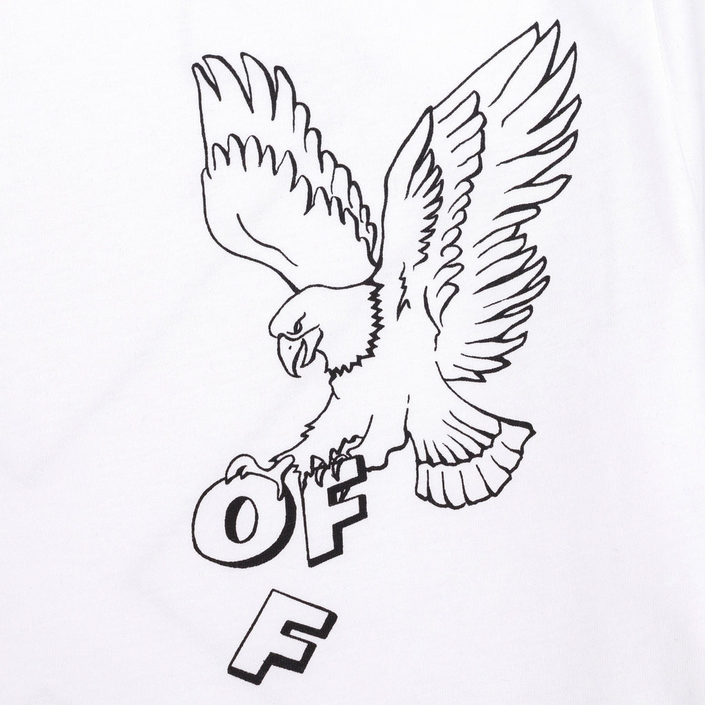 White Slim Fit Eagle Arrow T-shirt