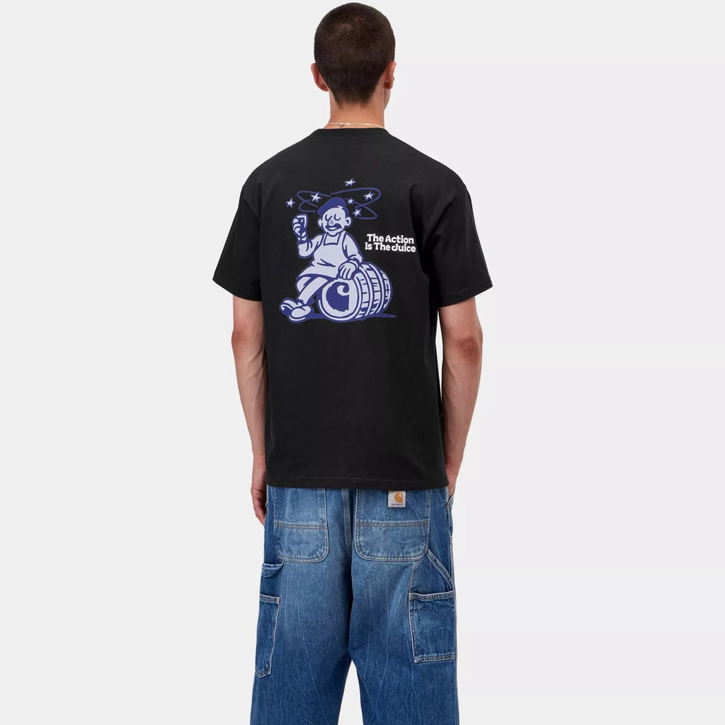 Carhartt WIP S/S Grape Picker T-Shirt: Black
