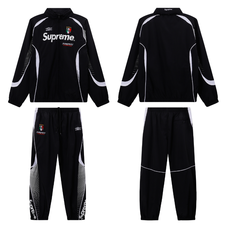 Black Track Jacket & Pants Set
