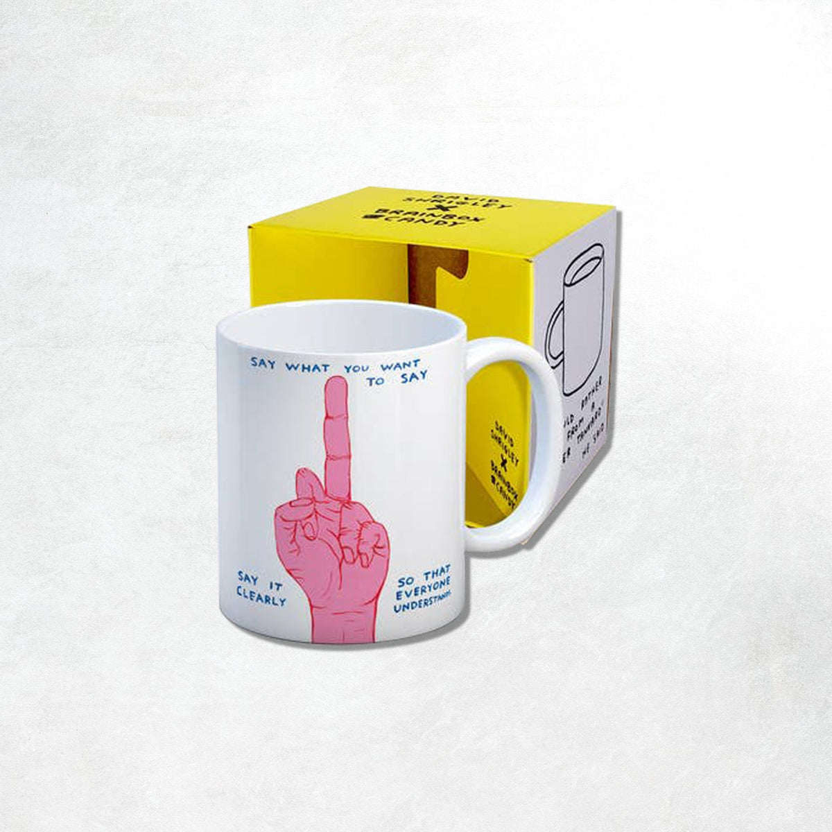 David Shrigley Mug: Say What You Want