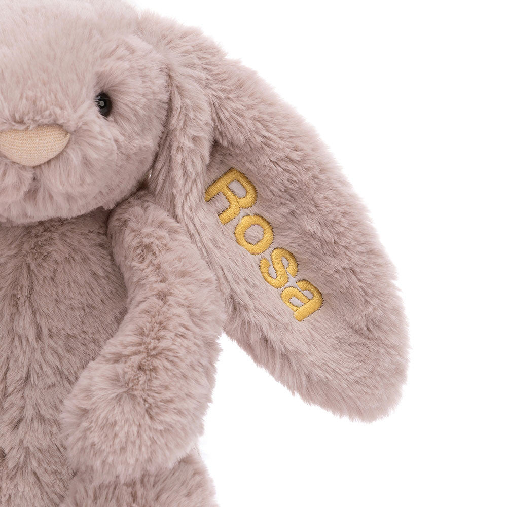 Personalized Bashful Luxe Bunny Rosa Medium