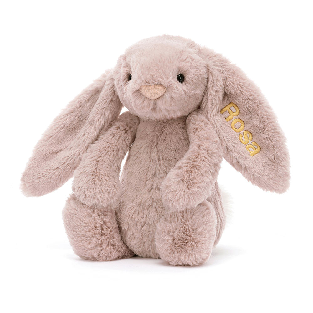 Personalized Bashful Luxe Bunny Rosa Medium