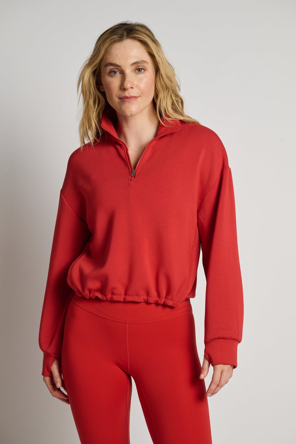 Sian Cropped Half Zip
