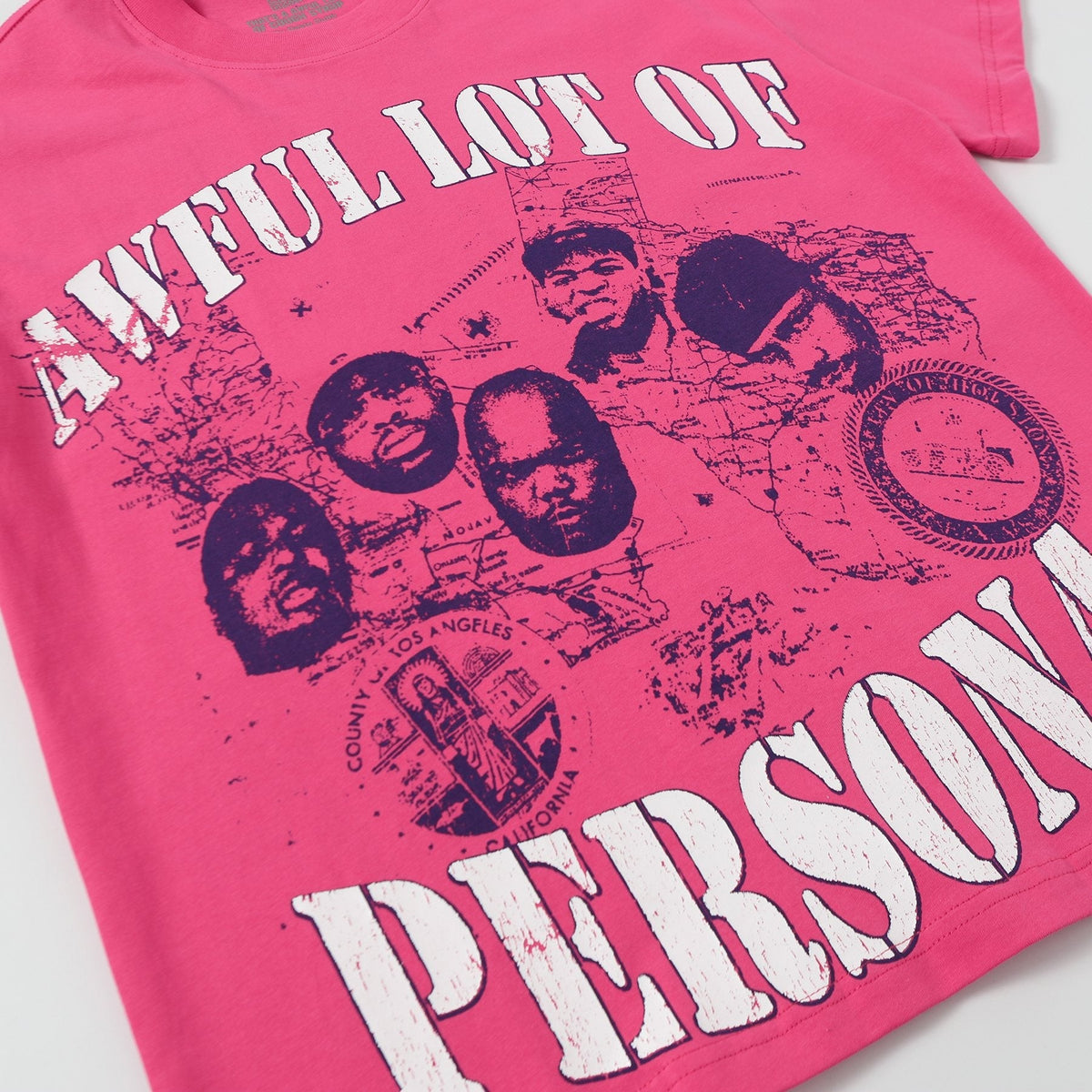 THAT'S A AWFUL LOT OF COUGH SYRUP Pink Front & Back Graphic T-Shirt