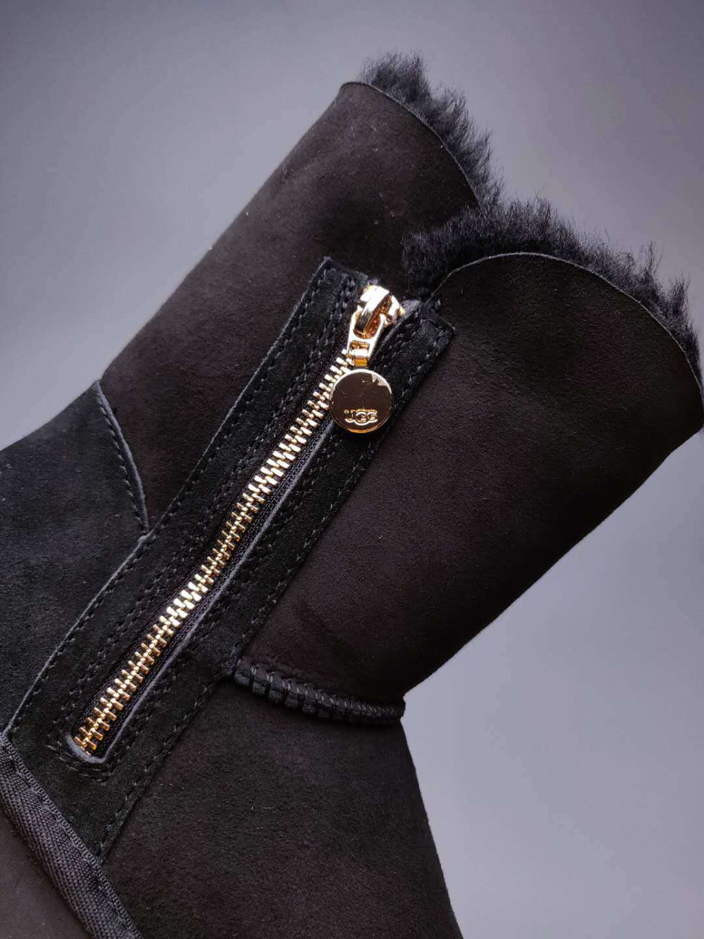 Black Side Zip Mid-Calf Boots — New Arrival | In Stock