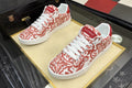 Dolce & Gabbana Red Pattern Low-Top Sneakers