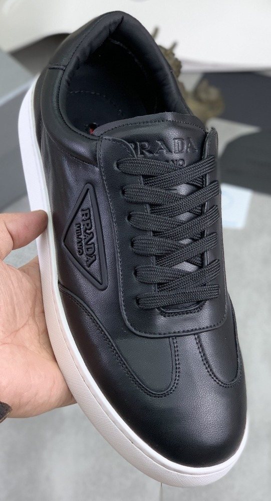 Prada Paneled Low-Top Sneakers