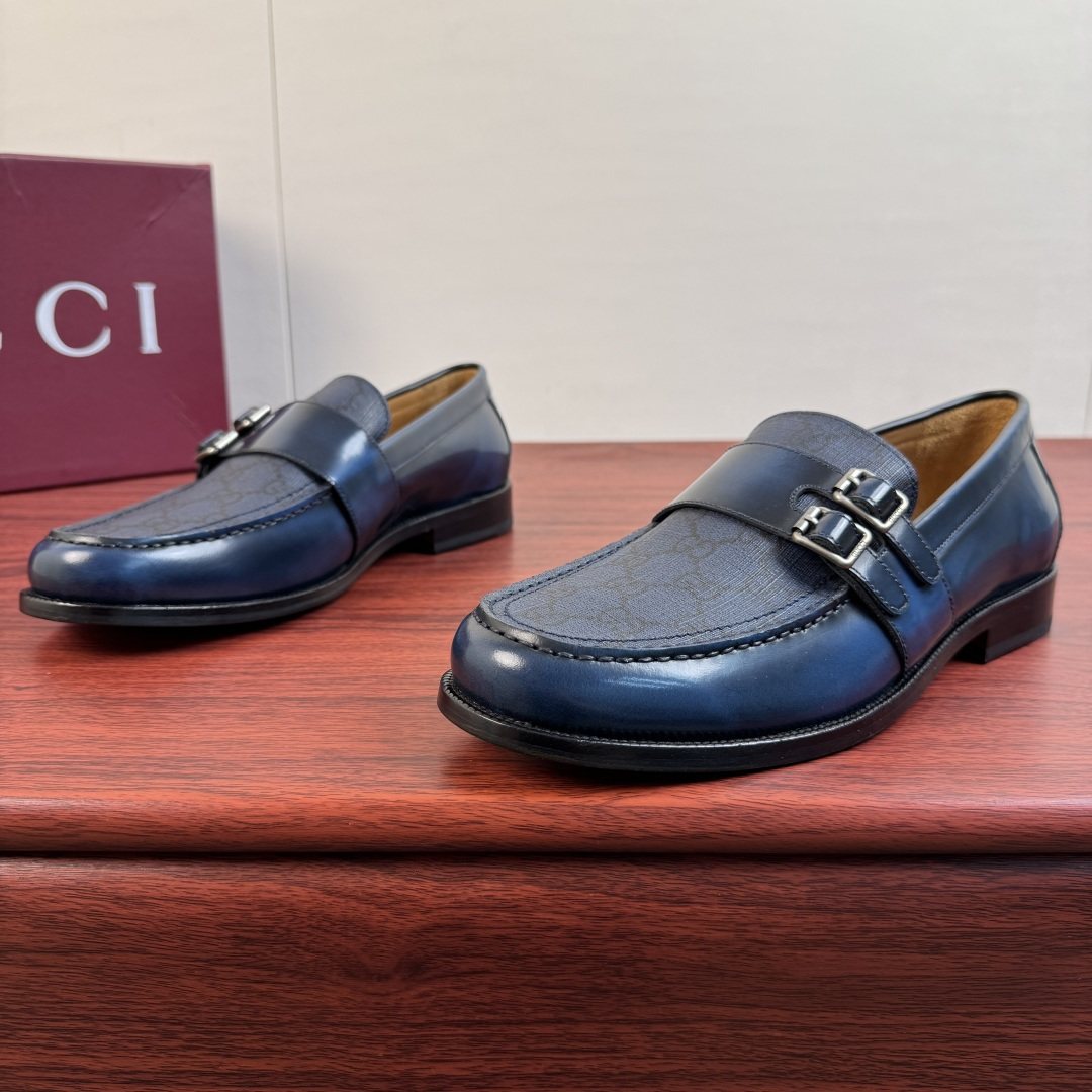 Gucci Men's Double Buckle Loafers