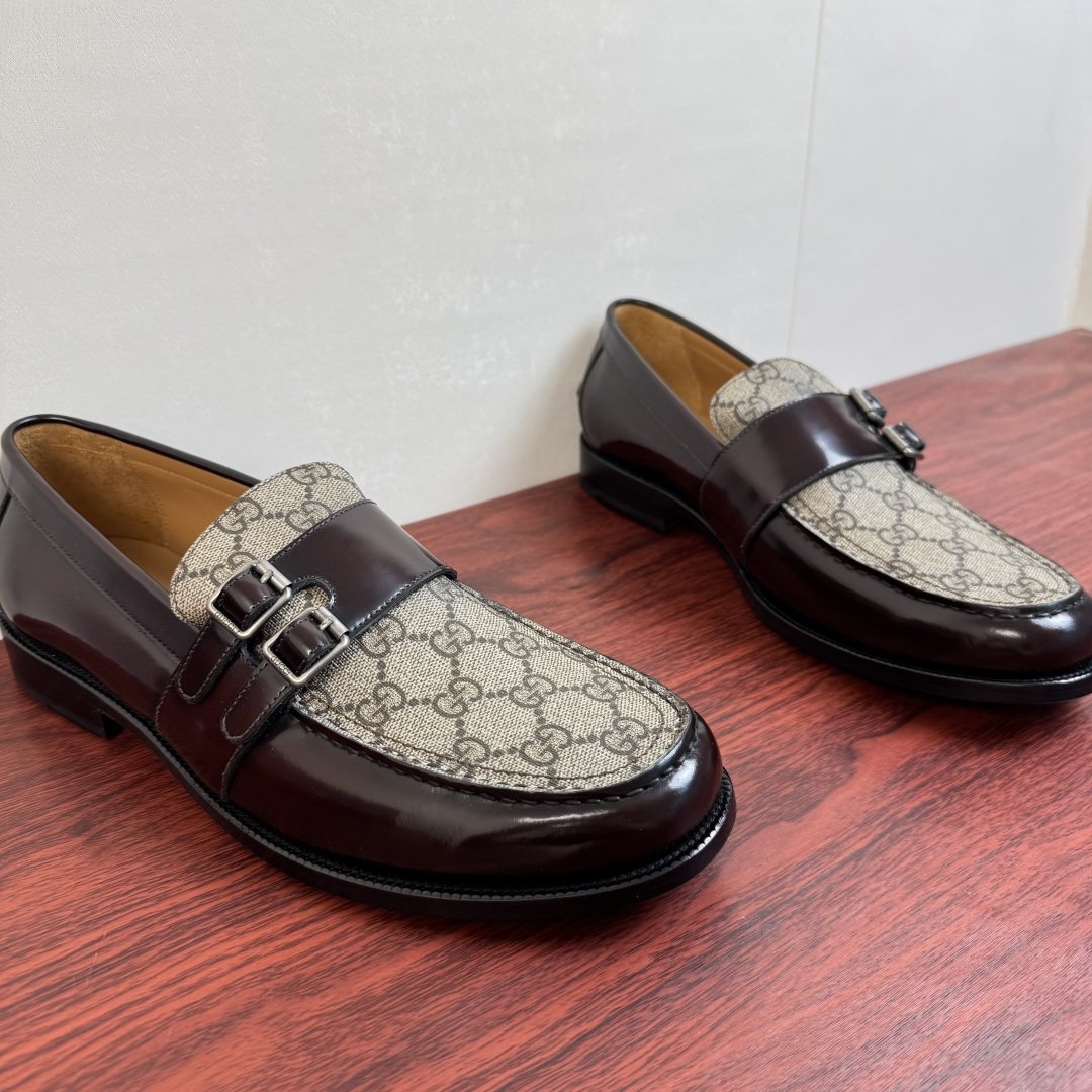 Gucci Men's Double Buckle Loafers