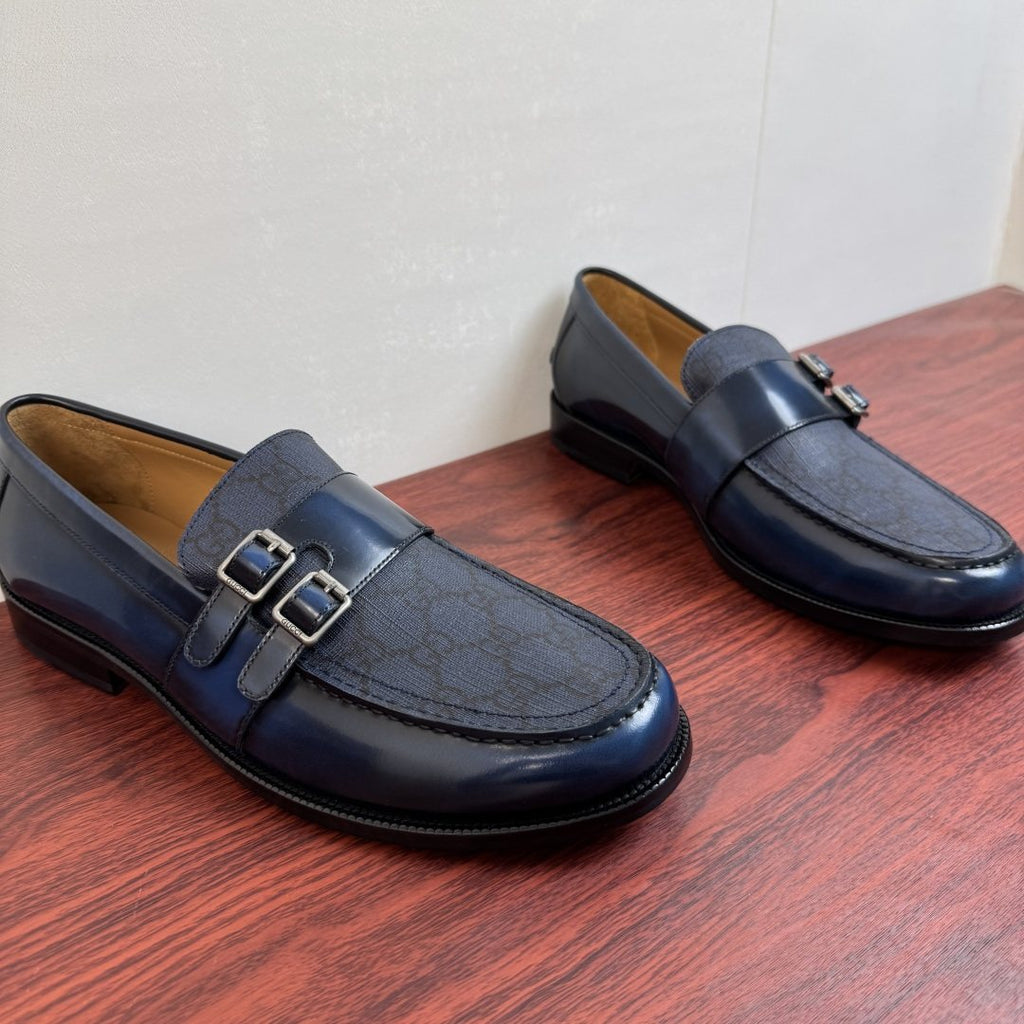 Gucci Men's Double Buckle Loafers