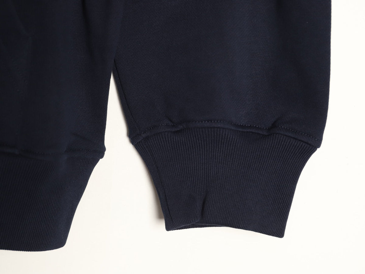 Louis Vuitton Monogram-Style Hood and Drawstring Pullover Hoodie - Navy